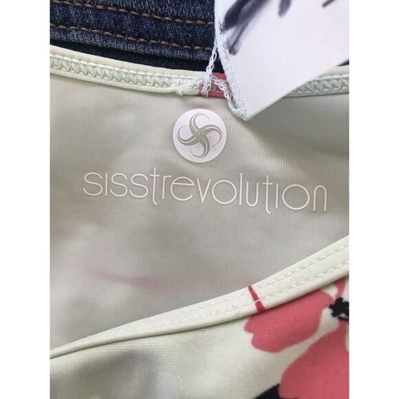 Sisstrevolution Swim Bikini Bottom Multicolor Floral Print Cheeky - Picture 8 of 8